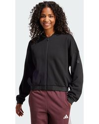 adidas - Essentials Contemporary Logo Bomber Jacket - Lyst