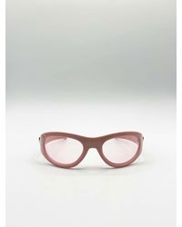 SVNX - Wrap Around Racer Bow Sunglasses - Lyst