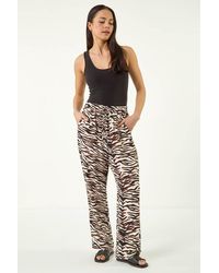 Roman - Petite Zebra Print Trouser - Lyst