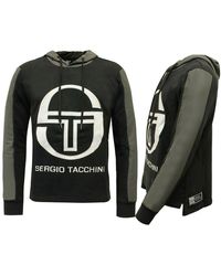 Sergio Tacchini - Graphic Logo Long Sleeve Pullover Hoodie 37665 177 - Lyst