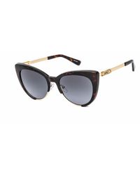 Moschino - Cat Eye Plastic Sunglasses Dark Havana / Gradient - Lyst