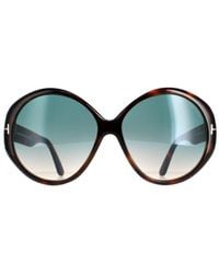 Tom Ford - Butterfly Blonde Havana Gradient Ft0848 Terra Sunglasses - Lyst