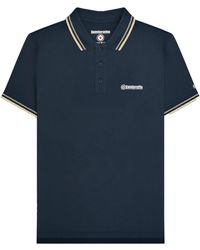 Lambretta - Twin Tip Big & Tall Polo Shirt /Cinder/Cream) - Lyst