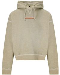 DSquared² - Cipro Fit Small Logo Mastic Hoodie Cotton - Lyst