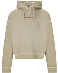 DSquared² - Cipro Fit Small Logo Mastic Hoodie Cotton - Lyst