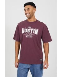 Brave Soul - Cotton Jersey Graphic T-Shirt - Lyst