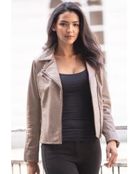 Ashwood Leather - 'Giulia' Ladies Veg Tanned Biker Jacket - Lyst