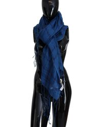 CoSTUME NATIONAL - Linen Shawl Foulard Fringes Scarf - Lyst
