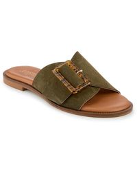 Jones Bootmaker - Jasmyn Leather Peep Toe Mule Sandals - Lyst