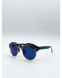 SVNX - Round Sunglasses With Revo Lenses And Detail - Lyst