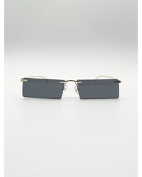 SVNX - Frameless Rectangle Sunglasses - Lyst