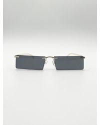 SVNX - Frameless Rectangle Sunglasses - Lyst