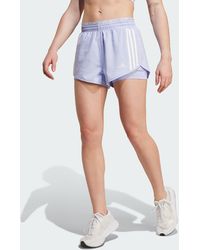 adidas - Own The Run 3-Stripes 2-In-1 Shorts - Lyst