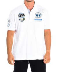 La Martina - Short Sleeve Polo Tmp313-Pk001 - Lyst