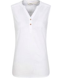 Mountain Warehouse - 'Petra' Sleeveless Shirt Button Neck Breathable Everyday Top Cotton - Lyst