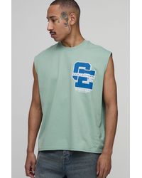 BoohooMAN - Collector's Edtn Printed Oversized Boxy Tank - Lyst
