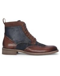 Justin Reess - Leather Tweed Oxford Shoes - Lyst
