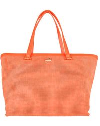 Class Roberto Cavalli - Orange Leather Di Calfskin Handbag - Lyst