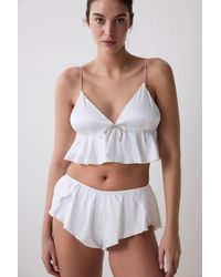 Penti - Solid Woven Bralette With Bow Detail - Lyst