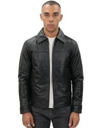 Infinity Leather - Harrington Jacket-Shanghai - Lyst