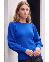 Roman - Stitch Sleeve Knit Jumper - Lyst