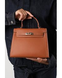 Where's That From - Wheres 'Lluvia' Top Handle Satchel Mini Tote Bag With Turn-Lock Closure - Lyst