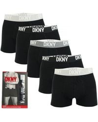 DKNY - Portland 5 Pack Trunk Boxershort In Zwart - Lyst