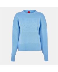 HUGO - Crew Neck Jumper - Lyst