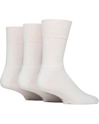 Gentle Grip - 3 Pack Bamboo Socks Soft Breathable Cushioned Crew - Lyst