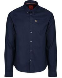 Luke 1977 - Telford Tailored Fit Smart Shirt Cotton - Lyst