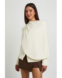 Boohoo - Cape Detail Blazer - Lyst