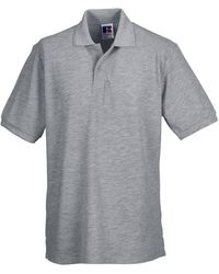 Russell - Polycotton Pique Hardwearing Polo Shirt (Light Oxford) - Lyst