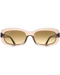 Ray-Ban - Oval Transparent Gradient Polarized Rb2221 - Lyst