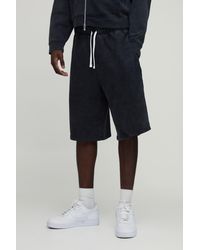 BoohooMAN - Essential Washed Jersey Jort - Lyst
