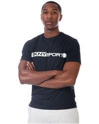 DKNY - Woodside T-shirt Voor , Marineblauw - Lyst