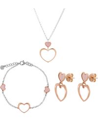 Orphelia - 'Mada' 925 Sterling Set: Chain + Bracelet + Earrings - Lyst