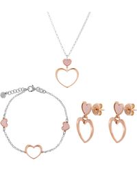 Orphelia - 'Mada' 925 Sterling Set: Chain + Bracelet + Earrings - Lyst