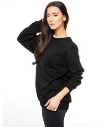 Enzo - Ladies Embriodered Oversized Sweatshirt - Lyst