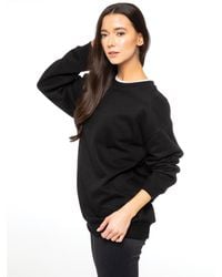 Enzo - Ladies Embriodered Oversized Sweatshirt - Lyst