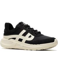 Hush Puppies - Seventy8 Retro Runner Herren Sneaker Aus Schwarzem Wildleder - Lyst