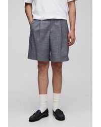 BoohooMAN - Prince Of Wales Plaid Tailored Short - Lyst