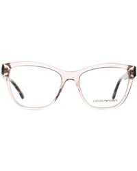 Emporio Armani - Rectangular Transparent Ea3193 - Lyst