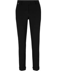 BOSS - Solid Patterned Straight Chinos - Lyst