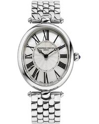 Frederique Constant - Frédérique Art Deco Silver Watch Fc-200mpw2v6b Stainless Steel - Lyst