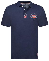 GEOGRAPHICAL NORWAY - Short-Sleeved Polo Shirt Sy1358Hgn - Lyst