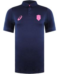 Asics - Stade Francais Paris Short Sleeve Rugby Shirt - Lyst