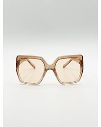 SVNX - Oversize Cateye Sunglasses With Diamante Detail - Lyst