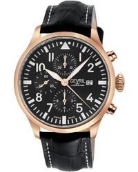 Gevril - Vaughn Chronograph Dial Swiss Automatic Eta 7750 Watch - Lyst