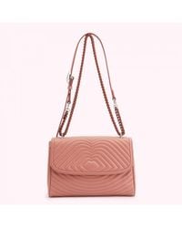 Lulu Guinness - Agate Lip Ripple Quilted Leather Brooke Crossbody Bag - Lyst