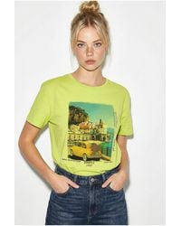 Bianco Lucci - Printed Crew Neck T-Shirt - Lyst